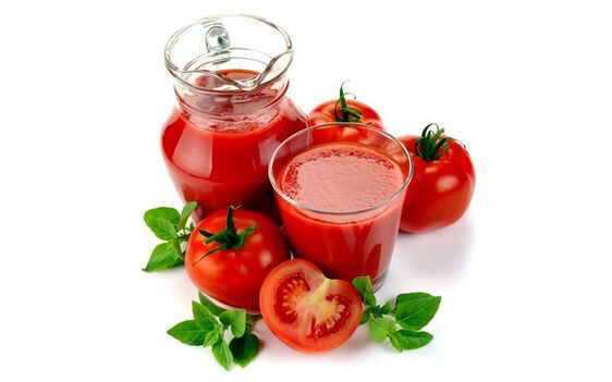tomato juice alang sa Japanese diet